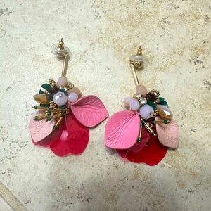 Kate Spade pink vibrant life earrings